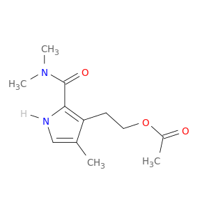 1H-Pyrrole-2-carboxamide, 3-[2-(acetyloxy)ethyl]-N,N,4-trimethyl-
