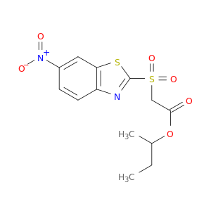 Acetic acid, [(6-nitro-2-benzothiazolyl)sulfonyl]-, 1-methylpropyl ester