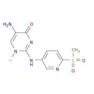 4(1H)-Pyrimidinone, 5-amino-2-[[6-(methylsulfonyl)-3-pyridinyl]amino]-