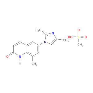 6-(2,4-dimethylimidazol-1-yl)-8-methyl-1H-quinolin-2-one; methanesulfonic acid