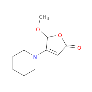 2(5H)-Furanone, 5-methoxy-4-(1-piperidinyl)-