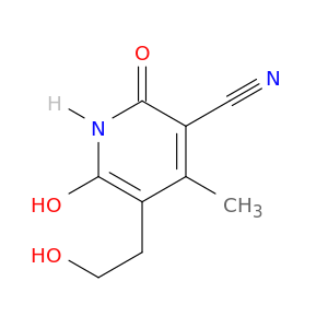 6-hydroxy-5-(2-hydroxyethyl)-4-methyl-2-oxo-1,2-dihydropyridine-3-carbonitrile
