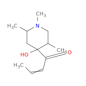 2-Buten-1-one, 1-(4-hydroxy-1,2,5-trimethyl-4-piperidinyl)-
