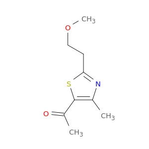 1-[2-(2-methoxyethyl)-4-methyl-1,3-thiazol-5-yl]ethan-1-one