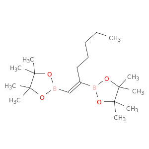 1-[顺-1,2-双(4,4,5,5-四甲基-1,3,2-二氧杂环硼戊烷-2-基)]庚烯