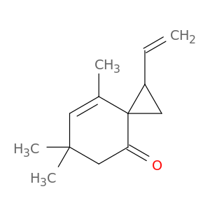 Spiro[2.5]oct-7-en-4-one, 1-ethenyl-6,6,8-trimethyl-