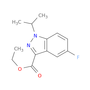 1H-Indazole-3-carboxylic acid, 5-fluoro-1-(1-methylethyl)-, ethyl ester