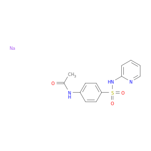 Acetamide,N-[4-[(2-pyridinylamino)sulfonyl]phenyl]-, sodium salt (1:1)