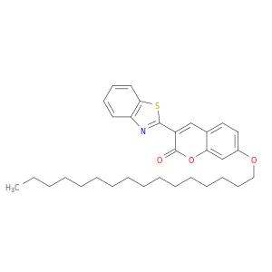 2H-1-Benzopyran-2-one, 3-(2-benzothiazolyl)-7-(hexadecyloxy)-