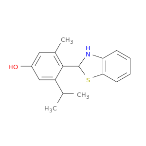 4-(2,3-dihydro-1,3-benzothiazol-2-yl)-3-methyl-5-(propan-2-yl)phenol