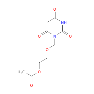 2,4,6(1H,3H,5H)-Pyrimidinetrione, 1-[[2-(acetyloxy)ethoxy]methyl]-