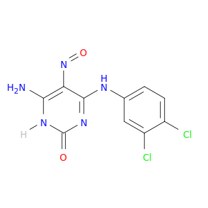 2(1H)-Pyrimidinone,4-amino-6-[(3,4-dichlorophenyl)amino]-5-nitroso-