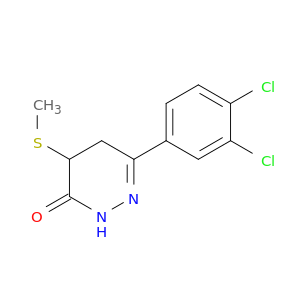 3(2H)-Pyridazinone, 6-(3,4-dichlorophenyl)-4,5-dihydro-4-(methylthio)-