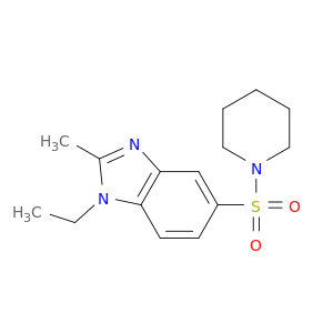 Piperidine, 1-[(1-ethyl-2-methyl-1H-benzimidazol-5-yl)sulfonyl]-