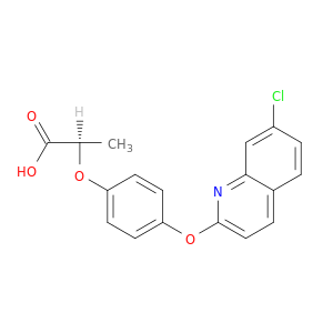 Propanoic acid, 2-[4-[(7-chloro-2-quinolinyl)oxy]phenoxy]-, (2R)-