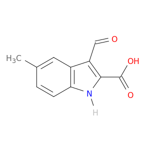 1H-Indole-2-carboxylicacid, 3-formyl-5-methyl-