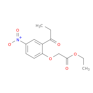 Acetic acid, [4-nitro-2-(1-oxopropyl)phenoxy]-, ethyl ester