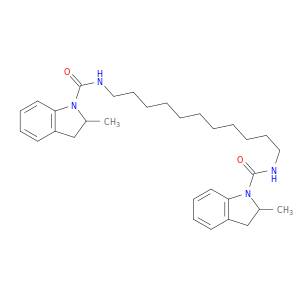 2-methyl-N-[11-[(2-methyl2,3-dihydroindole-1-carbonyl)amino]undecyl]-2,3-dihydroindole-1-carboxamide