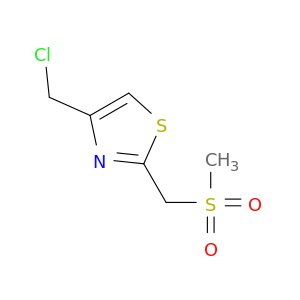 4-(chloromethyl)-2-(methanesulfonylmethyl)-1,3-thiazole