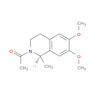 Isoquinoline, 2-acetyl-1,2,3,4-tetrahydro-6,7-dimethoxy-1-methyl-, (R)-