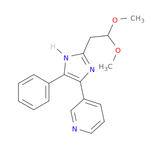 Pyridine, 3-[2-(2,2-dimethoxyethyl)-5-phenyl-1H-imidazol-4-yl]-
