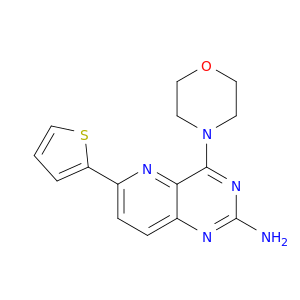 Pyrido[3,2-d]pyrimidin-2-amine, 4-(4-morpholinyl)-6-(2-thienyl)-