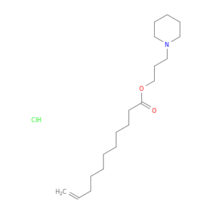 10-Undecenoic acid, 3-(1-piperidinyl)propyl ester, hydrochloride