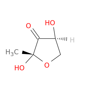 3(2H)-Furanone, dihydro-2,4-dihydroxy-2-methyl-, (2S,4S)-