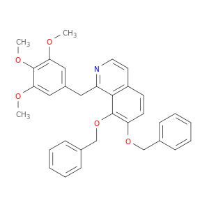 Isoquinoline, 7,8-bis(phenylmethoxy)-1-[(3,4,5-trimethoxyphenyl)methyl]-