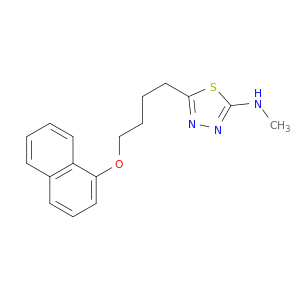 1,3,4-Thiadiazol-2-amine, N-methyl-5-[4-(1-naphthalenyloxy)butyl]-