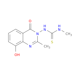 Thiourea,N-(8-hydroxy-2-methyl-4-oxo-3(4H)-quinazolinyl)-N'-methyl-