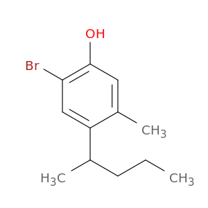 Phenol, 2-bromo-5-methyl-4-sec-pentyl-