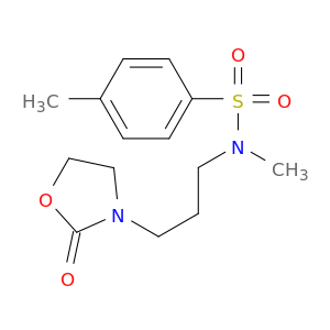 Benzenesulfonamide, N,4-dimethyl-N-[3-(2-oxo-3-oxazolidinyl)propyl]-