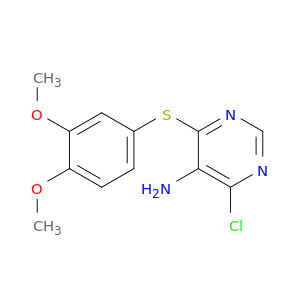 5-Pyrimidinamine, 4-chloro-6-[(3,4-dimethoxyphenyl)thio]-