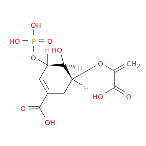 1-cyclohexene-1-carboxylic acid, 5-[(1-carboxyethenyl)oxy]-4-hydroxy-3-(phosphonooxy)-, (3R,4S,5R)-