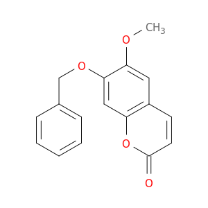 2H-1-Benzopyran-2-one, 6-methoxy-7-(phenylmethoxy)-