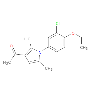 Ethanone, 1-[1-(3-chloro-4-ethoxyphenyl)-2,5-dimethyl-1H-pyrrol-3-yl]-