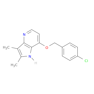 1H-Pyrrolo[3,2-b]pyridine, 7-[(4-chlorophenyl)methoxy]-2,3-dimethyl-