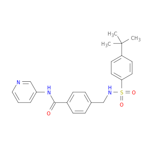 4-[[[[[4-叔丁基苯基]磺酰基]氨基]甲基]-N-3-吡啶基苯甲酰胺