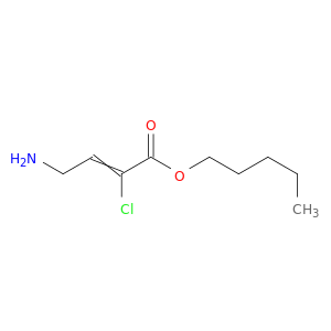 2-Butenoic acid, 4-amino-2-chloro-, pentyl ester
