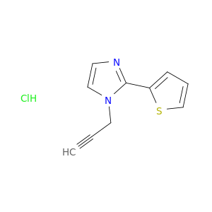1-(prop-2-yn-1-yl)-2-(thiophen-2-yl)-1H-imidazole hydrochloride
