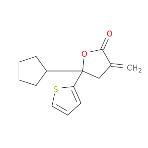 2(3H)-Furanone, 5-cyclopentyldihydro-3-methylene-5-(2-thienyl)-