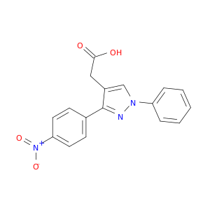 2-(3-(4-Nitrophenyl)-1-phenyl-1H-pyrazol-4-yl)acetic acid