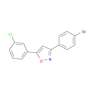 Isoxazole, 3-(4-bromophenyl)-5-(3-chlorophenyl)-