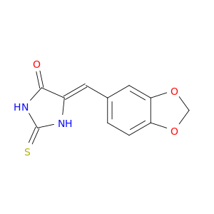 4-Imidazolidinone, 5-(1,3-benzodioxol-5-ylmethylene)-2-thioxo-, (Z)-