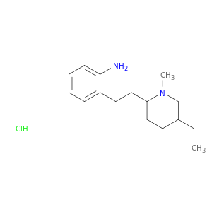 Benzenamine, 2-[2-(5-ethyl-1-methyl-2-piperidinyl)ethyl]-, hydrochloride