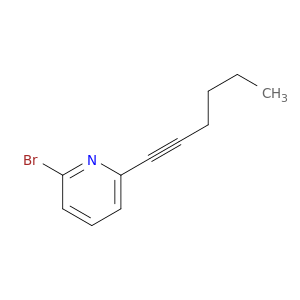 Pyridine, 2-bromo-6-(1-hexynyl)-