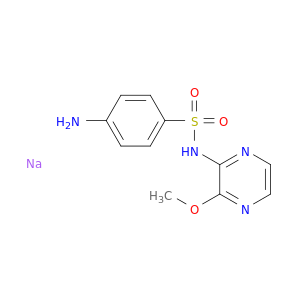 苯磺胺酰胺,4-氨基-N-(3-甲氧基-2-吡嗪基)-,钠盐(1：1)