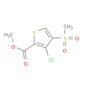 3-氯-4-(甲基磺酰基)噻吩-2-羧酸甲酯