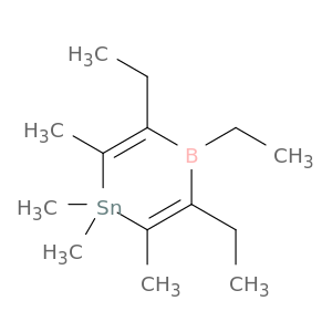 1,4-Stannaborin, 3,4,5-triethyl-1,4-dihydro-1,1,2,6-tetramethyl-